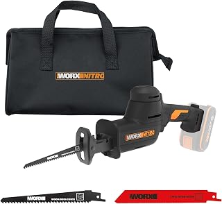 WX501.9 Compact Reciprocating Saw, 20V, Power Share, Universal Insert, No Battery or Charger