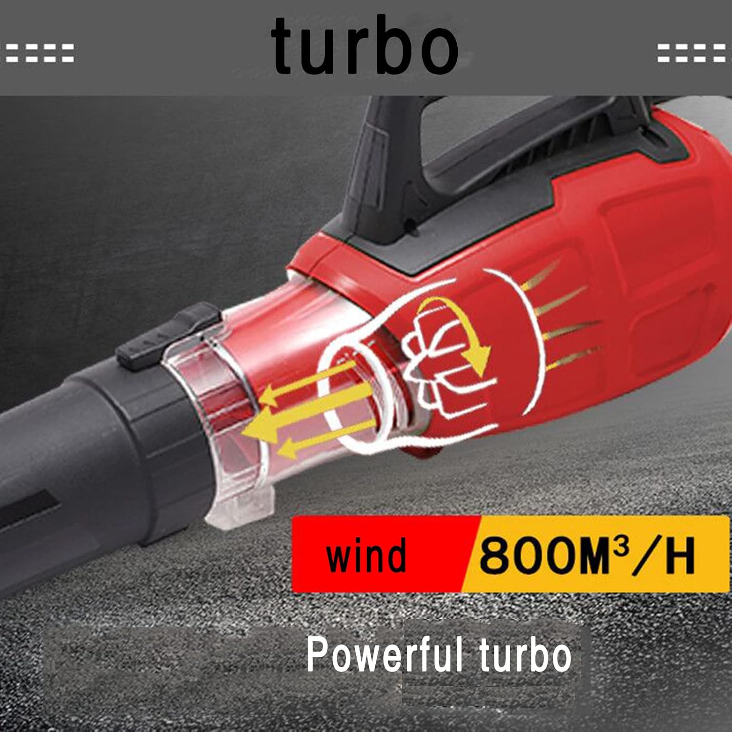 Handheld Leaf Blower, 3000W Electric Industrial Leaf Blower Blower, Blowing Down Leaves Machine Home dust Collector Sweeping Blower,0.3M