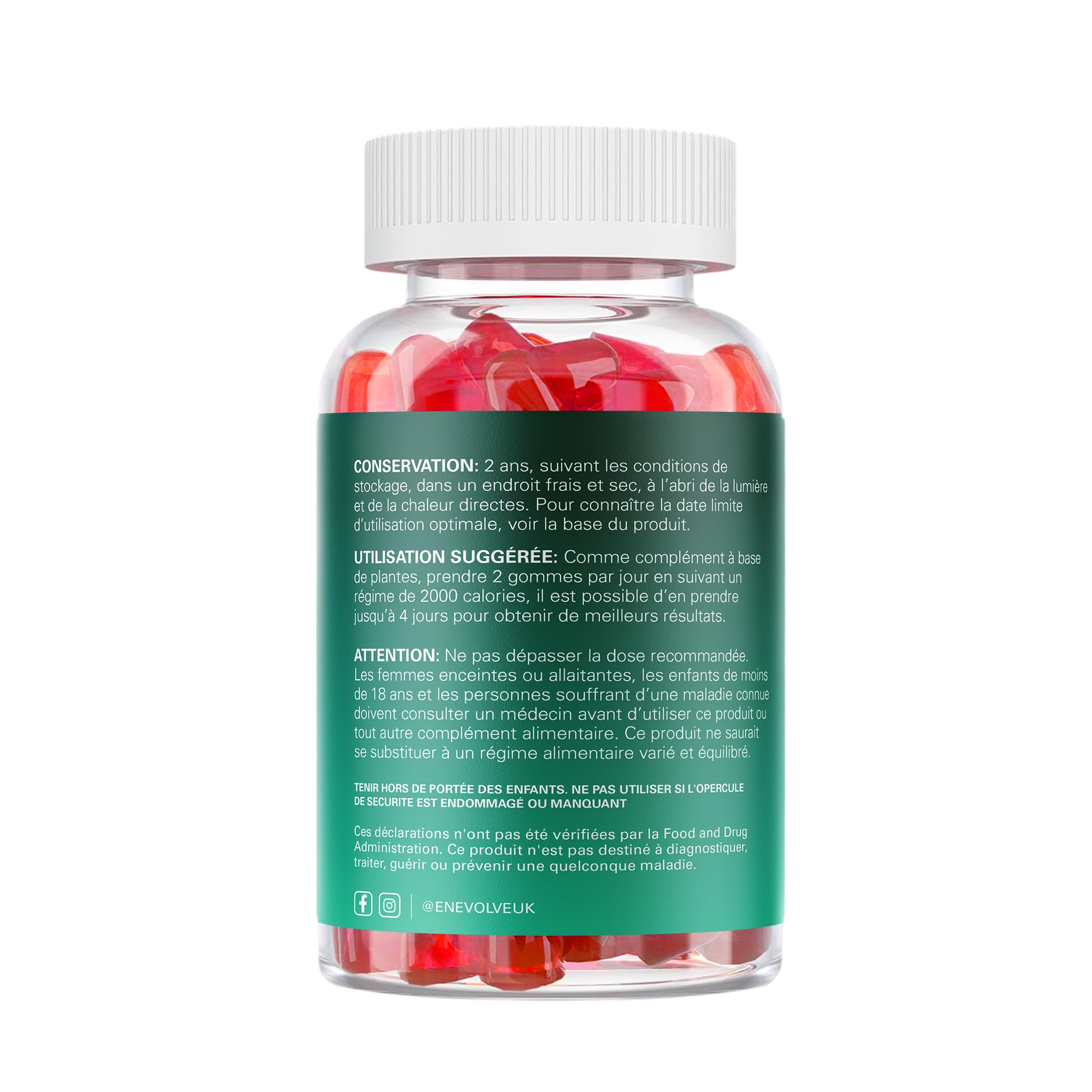 Shilajit Gommes 500mg - Haute concentration - Sans sucre - Saveur fraise - Ashwagandha et Chaga Mushroom - Végétalien et Sans Gluten - Stimulation de l'énergie - Concentration et Équilibre