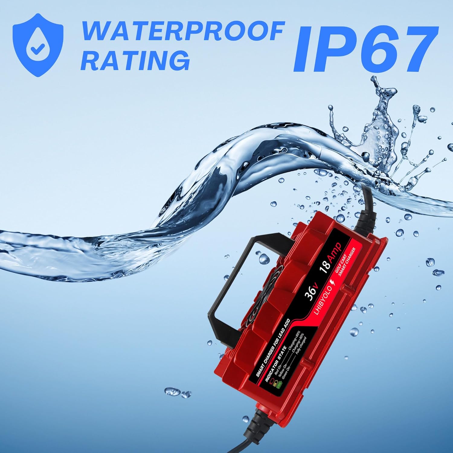 36V Golf Carts Battery Charger for 18 AMP EZGO TXT, 4-6 Hours Full Charger, Club Car Charger 36 Volt,with 2008-Present EZGO TXT - Image 3