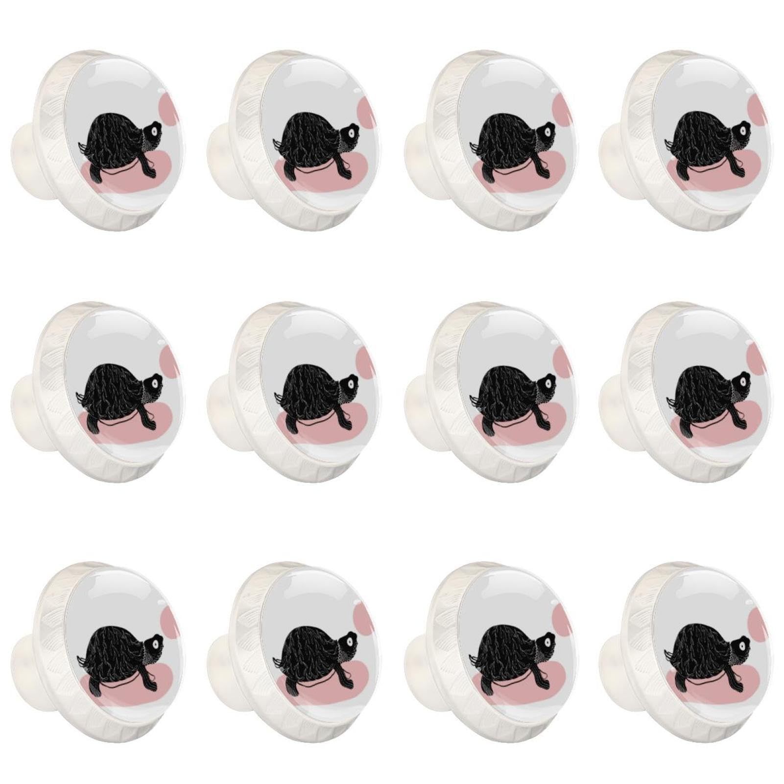 Boutons de tiroir en cristal lot de 12 poignées transparentes pour relooking meuble tendance