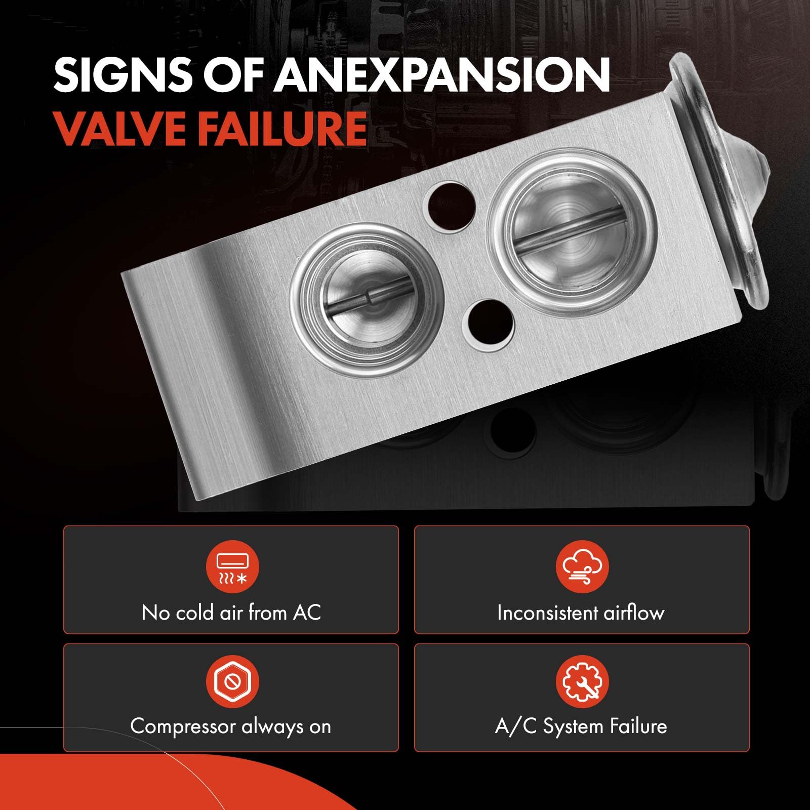 A-Premium A/C Expansion Valve Compatible With 2005-2009 Hyundai Tucson & 2005-2010 Kia Sportage