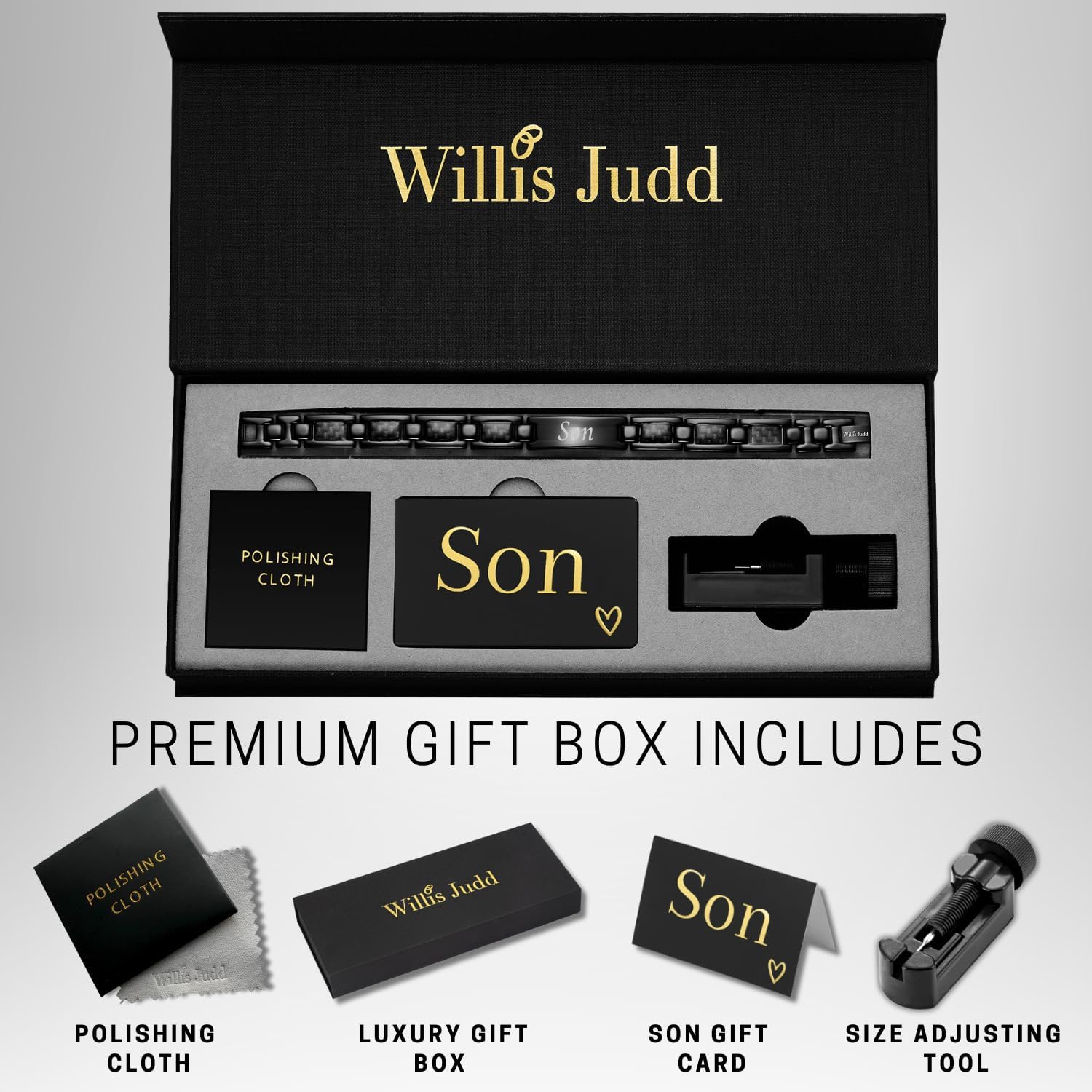 Willis Judd Love You Son Bracelet From Mom Dad In Gift Box From Mom To Son Graduation Gift