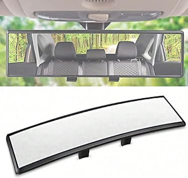 Car Interior Wide View Rearview Mirror for Bollinger Motors B4 Electric Delivery Van, Panoramic Convex Interior Clip-on Wide Angle Mirror, Mirror Extender to Reduce Blind Spot