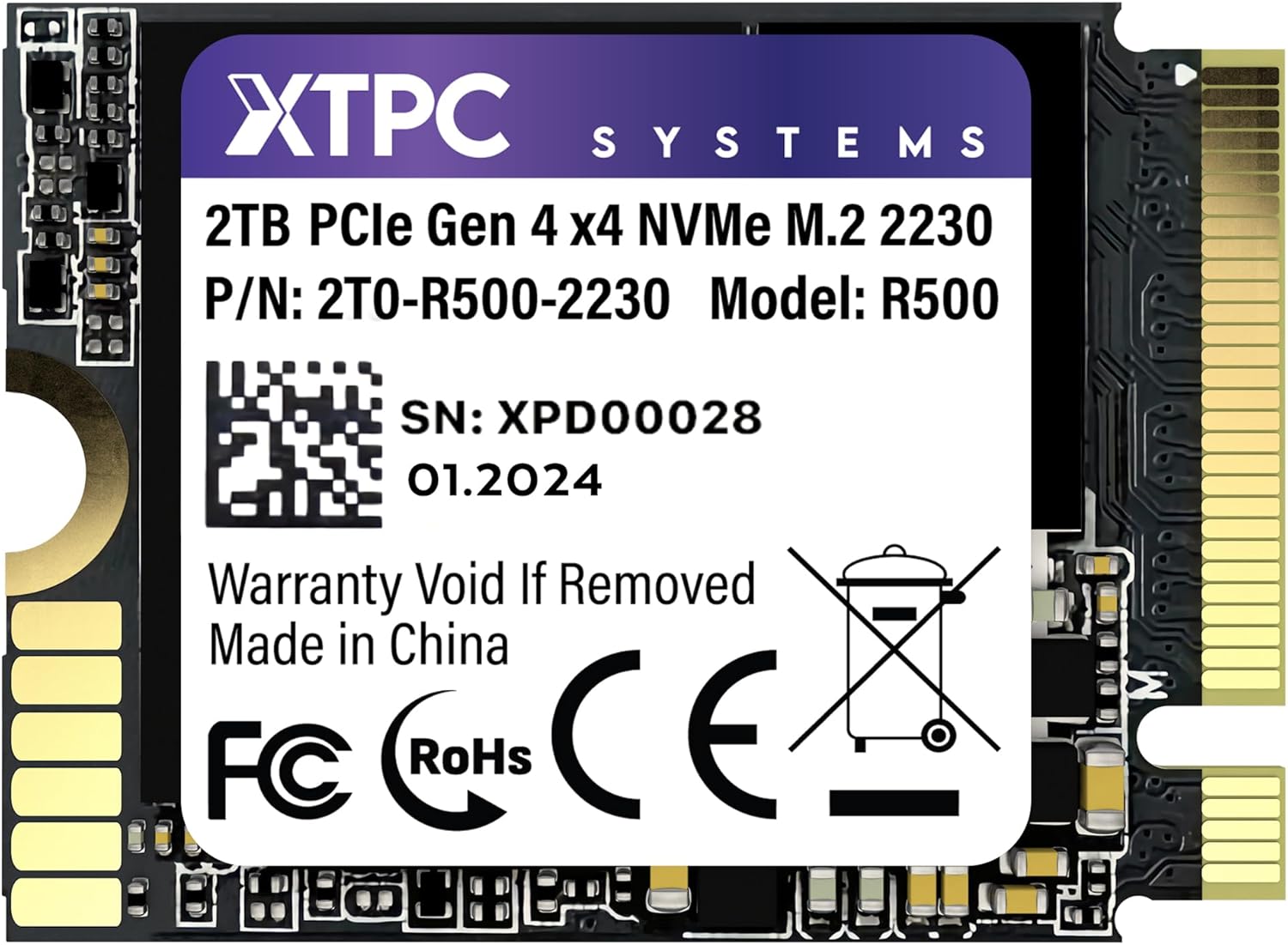 2TB R500 M.2 2230 NVMe PCIe SSD Gen 4.0x4 Singapore | Ubuy