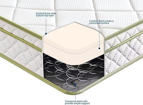 Miniatura 5 de OLIVER & SMITH SINCE 1921 Colchón híbrido de 8 pulgadas con funda transpirable