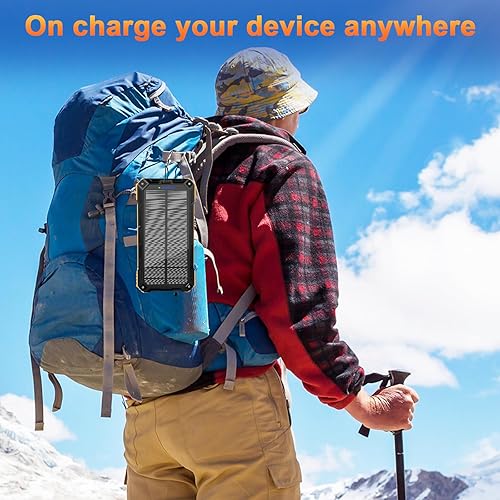 Miniatura 9 de WONGKUO Banco de energía solar portátil (naranja mate)