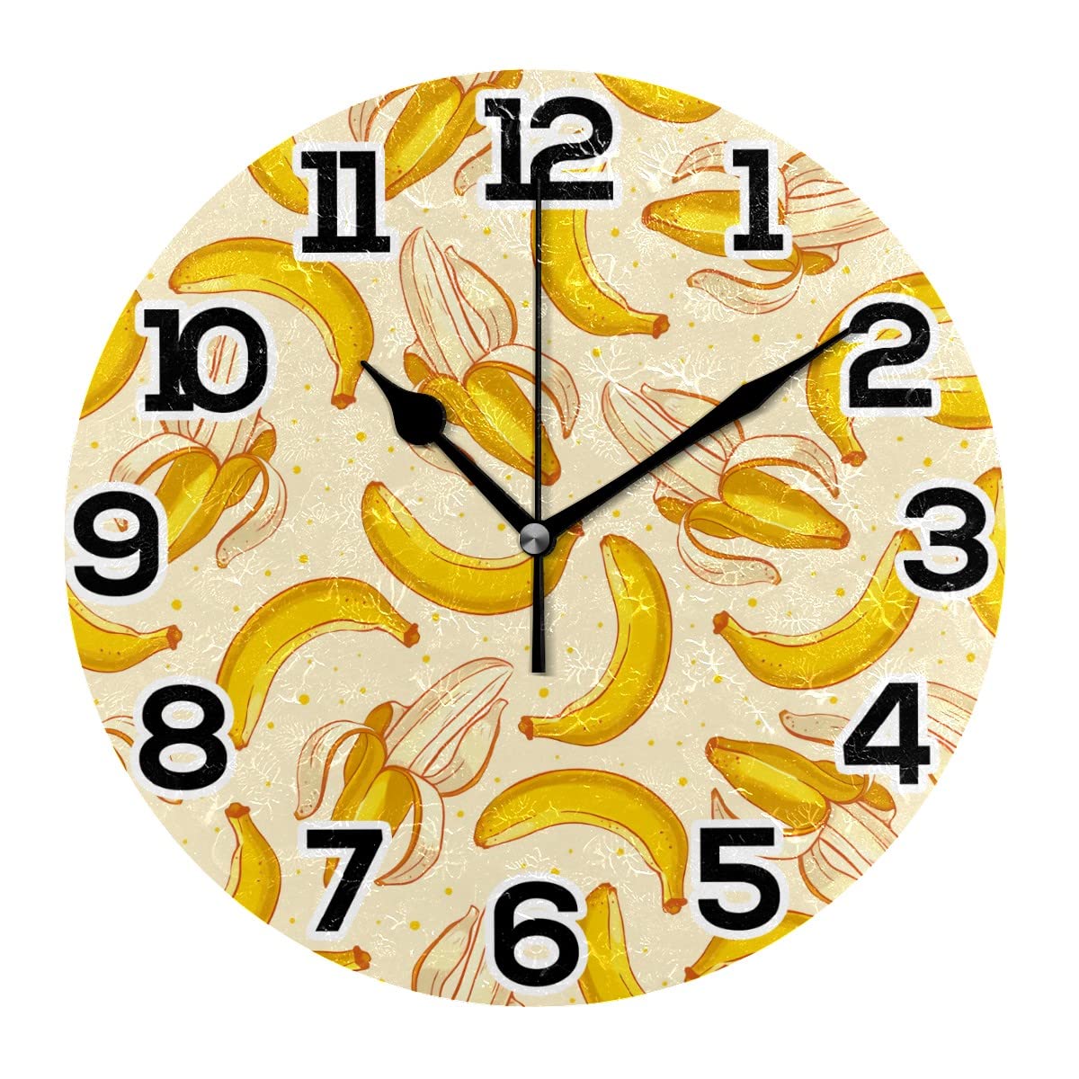 Horloge murale 25,4 cm silencieuse résolvant les insomnies et bruits nocturnes