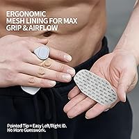 Vista 3 de Anti-Slip Weight Lifting Gloves for Men & Women, Ergonomic Silicone Palm Workout Grips, Gym Training Gloves for Pull-Ups, Dumbbell, Barbell, Callus