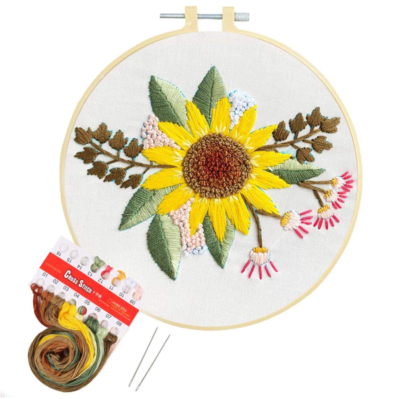 Embroidery Easy Sunflower Free Embroidery Patterns