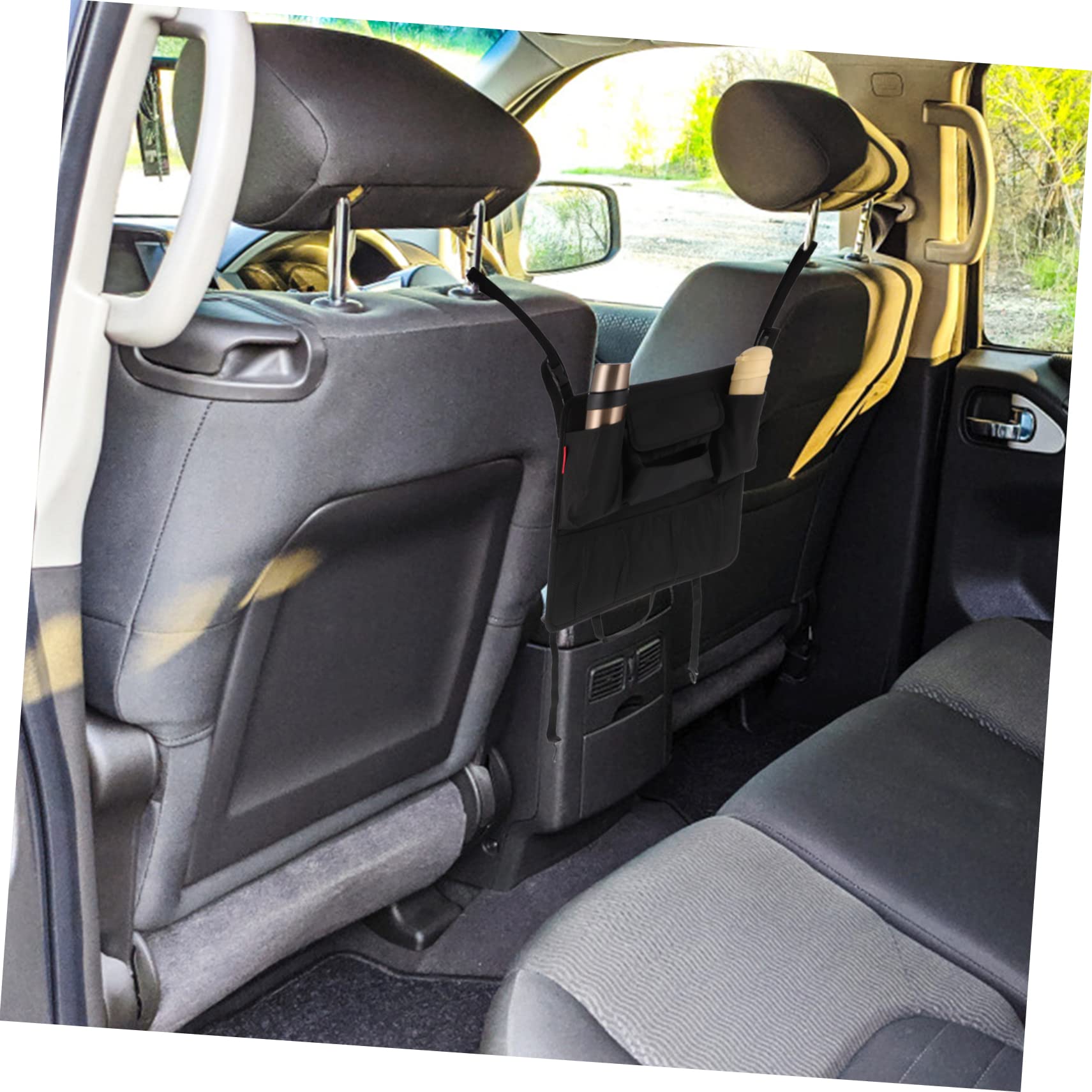 Auto Rücksitz Organizer aus Oxford Gewebe Schwarz 1 Stück