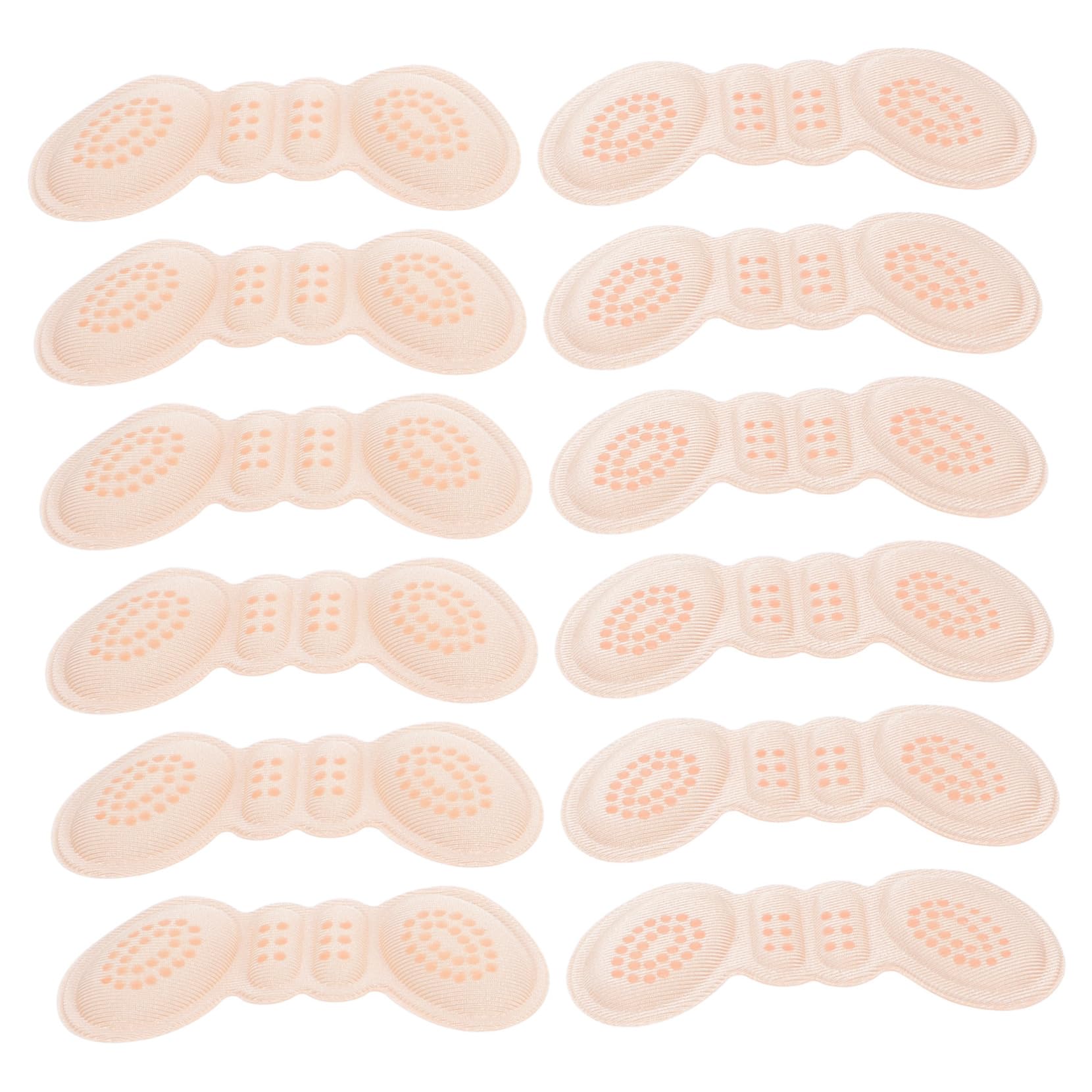 FOMIYES 6 Pairs Slip Heel Pads Soft Sponge Cushion Inserts for Comfortable Footwear Replaceable Heel Liner Cushions Reduces Friction and Discomfort for Shoes