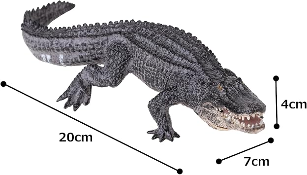 MOJO - Alligator | Moving Jaw Feature | Hand-Painted Toy Figure | Wildlife Collection | True to Life & Highly Detailed | Designed in UK