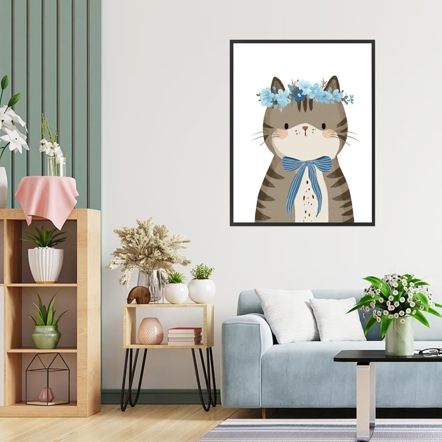 Dipingere con i Numeri Adulti Fiori, Cartoni animati Dipingere con i Numeri Bambini DIY Kit, Set Premium con Pennelli, Decorazione Casa & Creativo Regalo, Attività di Tempo libero 90x120cm z-170