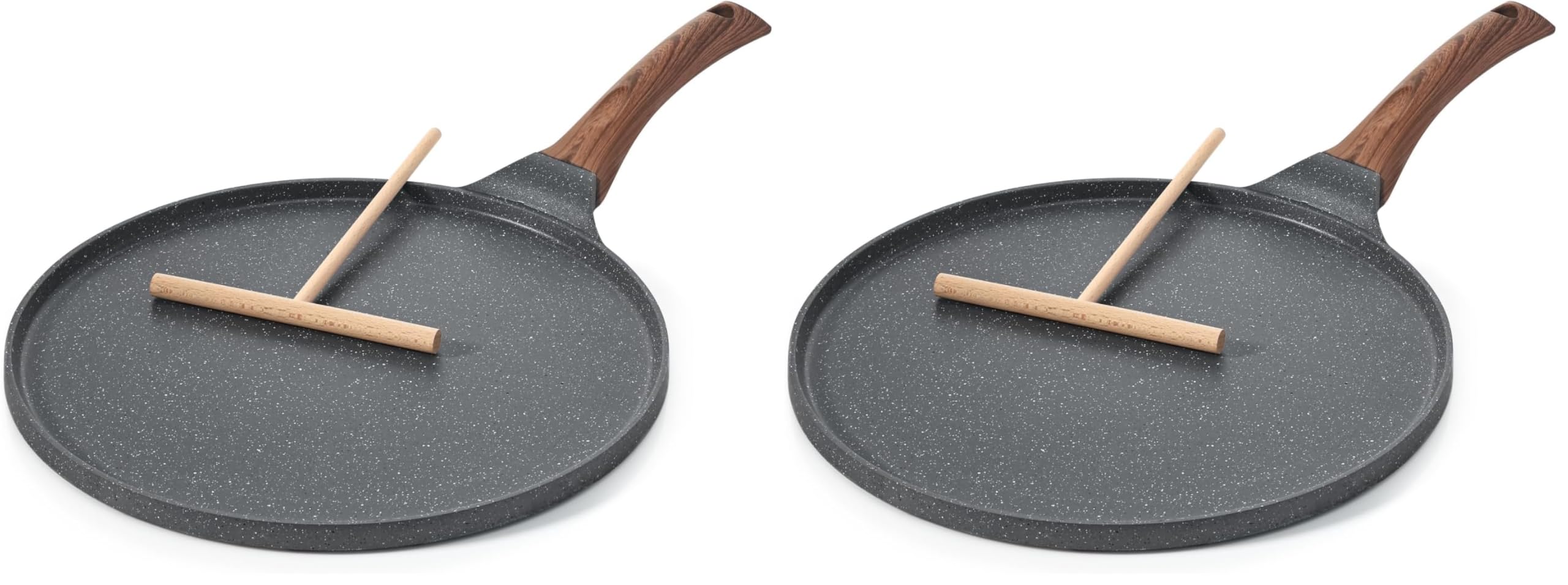 Crêpière induction 30 cm Sensarte en granit pour des brunchs conviviaux en famille