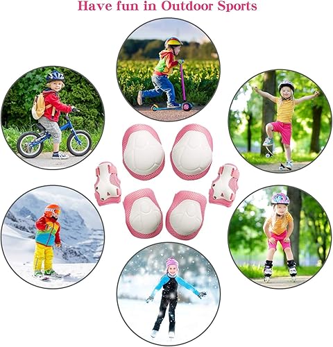 Miniatura 3 de Rodilleras para niñosjóvenes, coderas, muñequeras, equipo de protección para patines de ruedas, ciclismo, BMX, bicicleta, patinaje, patinaje en