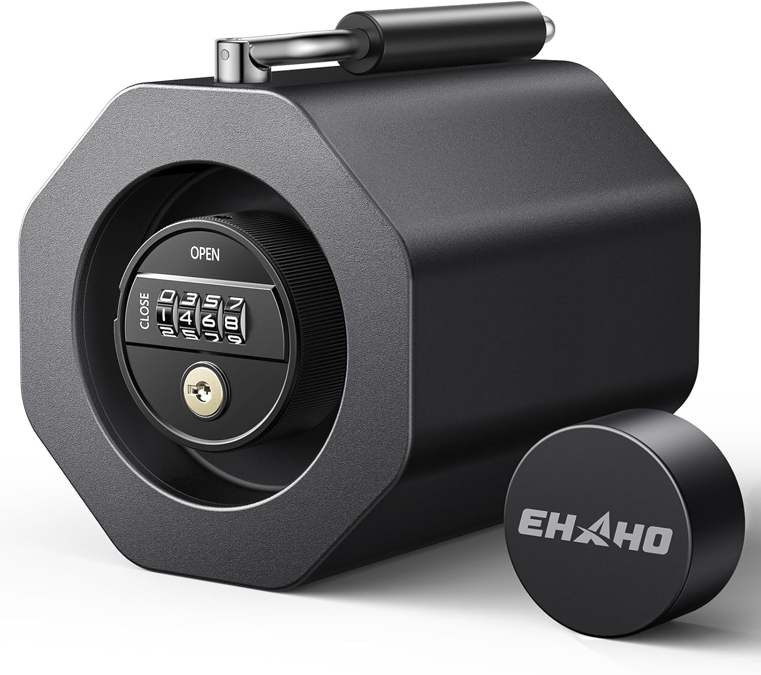 Ehaho 2-5/16" Level 9 Security Anti-Theft Combination Trailer Coupler Lock with Handle for RV, Boat, Cargo Trailers