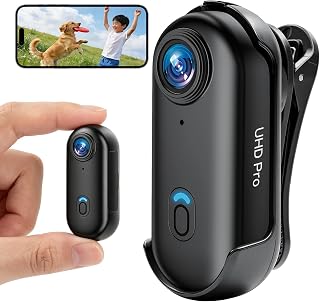 4K UHD ウェアラブルアクションカメラ 160° 超広角 小型軽量 ビデオカメラ ハンズフリー 第一視点撮影 IP68 防水性能 WiFi スマホ連動 ループ録画 静止画撮影対応 Vlog 撮影 旅行 アウトドア ペット記録 会議メモ 授業録画 多用途ポータブルカメラ
