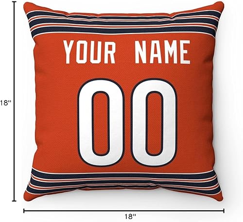 Miniatura 204 de ANTKING 2 paquetes de almohadas personalizadas con cualquier nombre y número para hombres, mujeres y niños Para Cincinnati