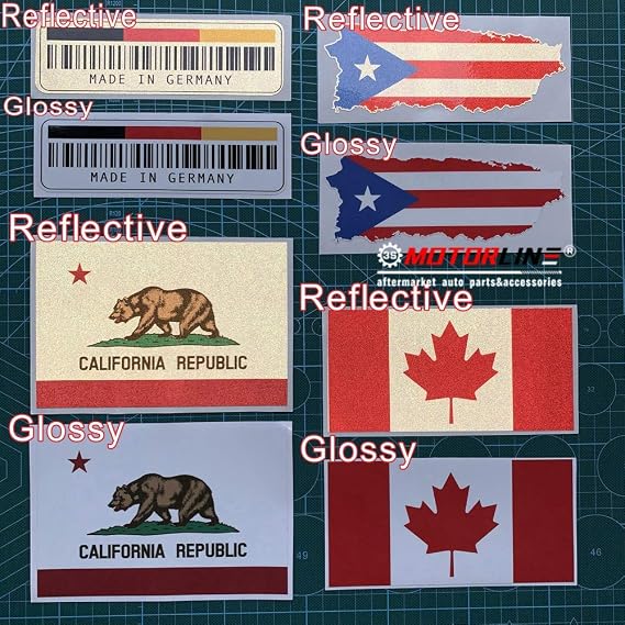 2X Reflective 7.6cm Great Seal of United States American USA Decal Sticker Car Vinyl