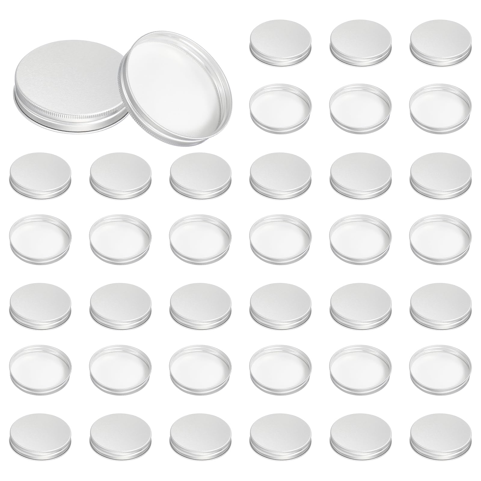 PATIKIL 31mm Aluminum Metal Round Mason Jar Screw Lids 54 Pcs Silver Tone — Amazon image 10