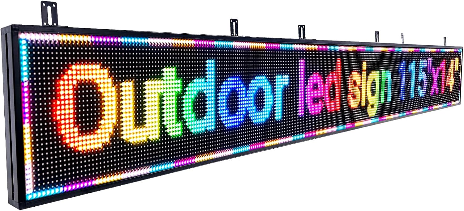 Amazon.com : P10 Programmable Led Sign Display Digital Open Sign Custom ...