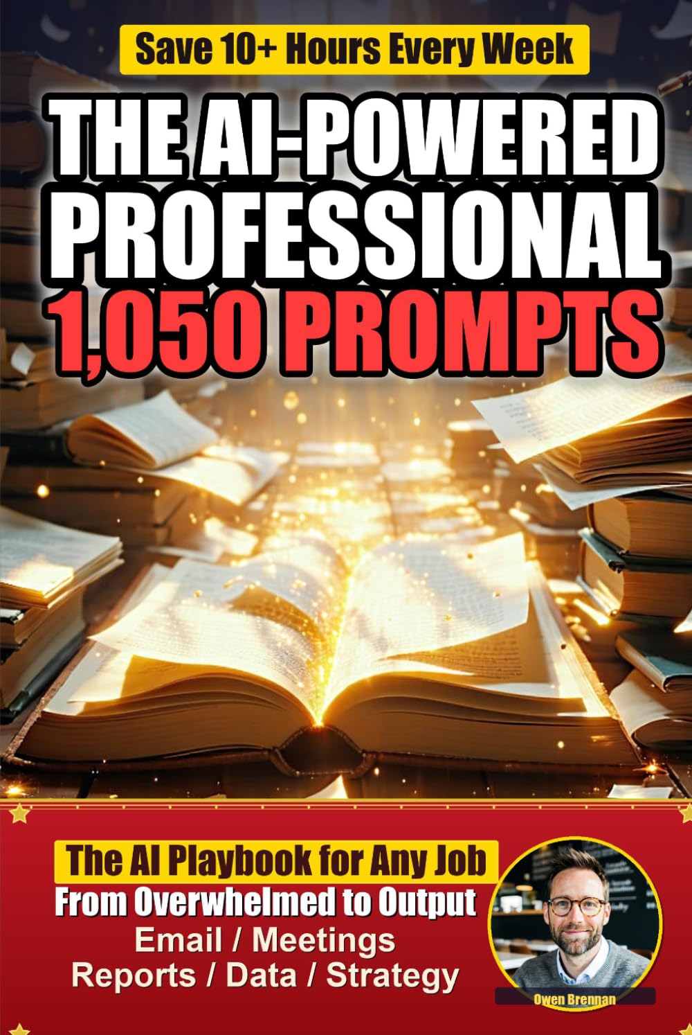 The AI-Powered Professional: 1,050 ChatGPT Prompts for Work — Email, Meetings, Reports, Data Analysis, Presentations, and More to Save 10+ Hours Every Week
