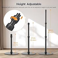 Vista 8 de jusmo LS09 Aluminum Projector Floor Stand for Nebula/XGIMI/Other Video Projectors, Mevo Camera Stand, 16.5-34.6inch Adjustable, Compatible with