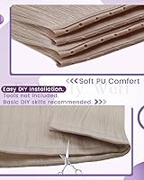 Vista 39 de LaaVoo Extensiones de cabello humano real para coser, extensiones de cabello humano de doble trama, color negro azabache, 18 pulgadas, 3.53 onzas