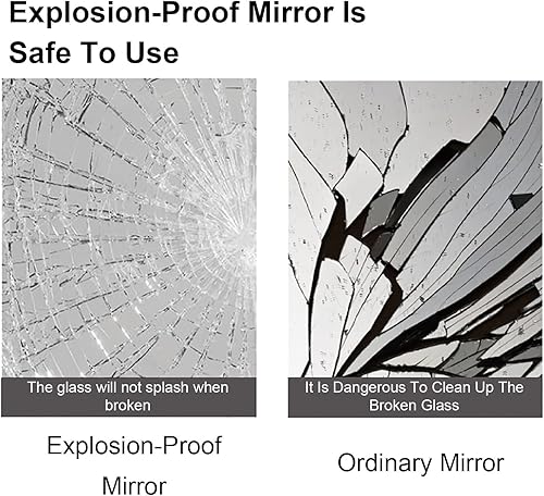 Miniatura 5 de Espejo inteligente retroiluminado para baño, asimétrico, para pared, irregular, regulable, espejo de maquillaje para pared, espejo de tocador para