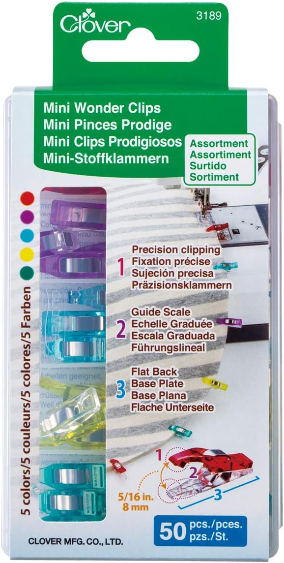 Clover Mini Wonder Clips (Assorted/50 pcs.)