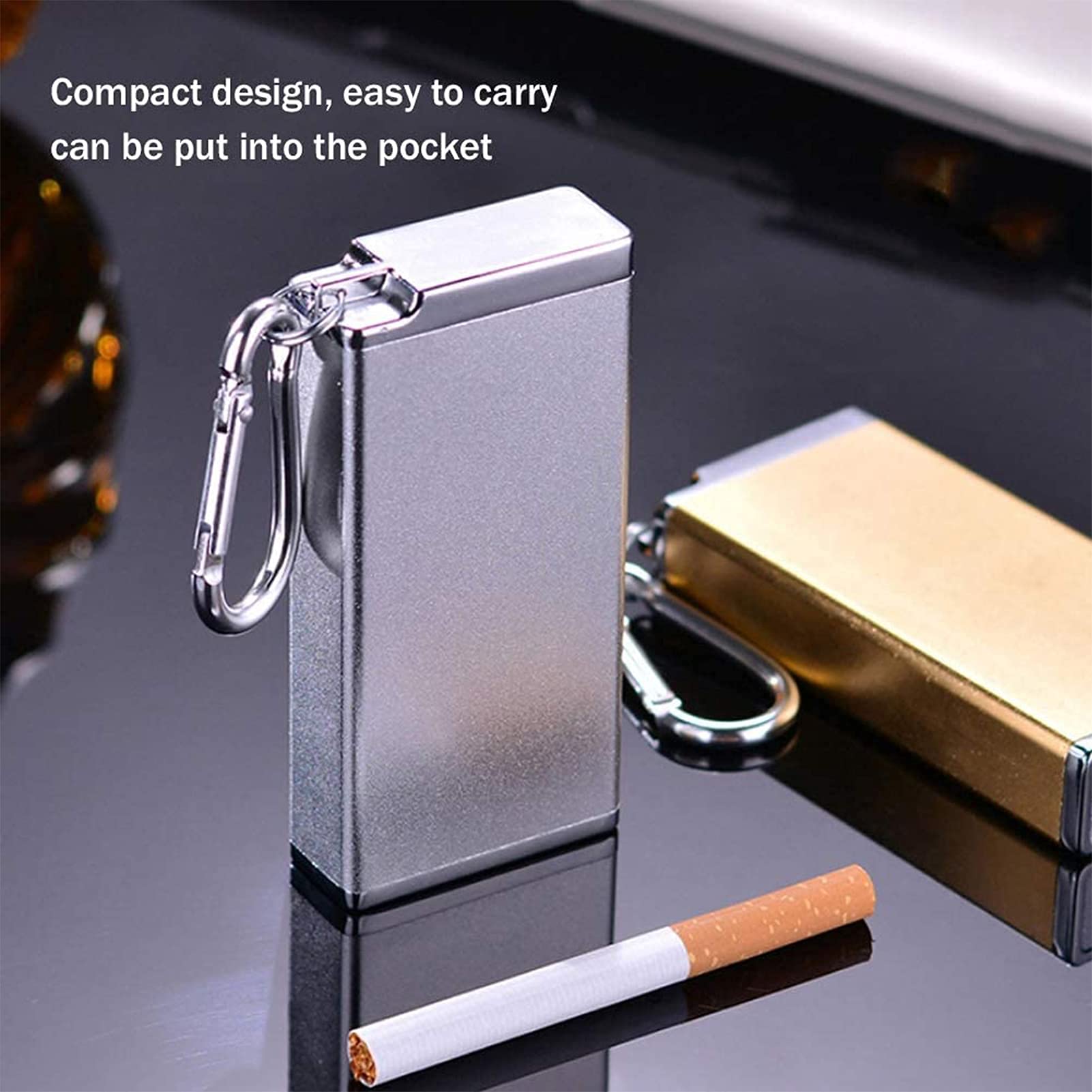 Cigarette Case Pequeno Cigarro De Liga De Alumínio Homens E