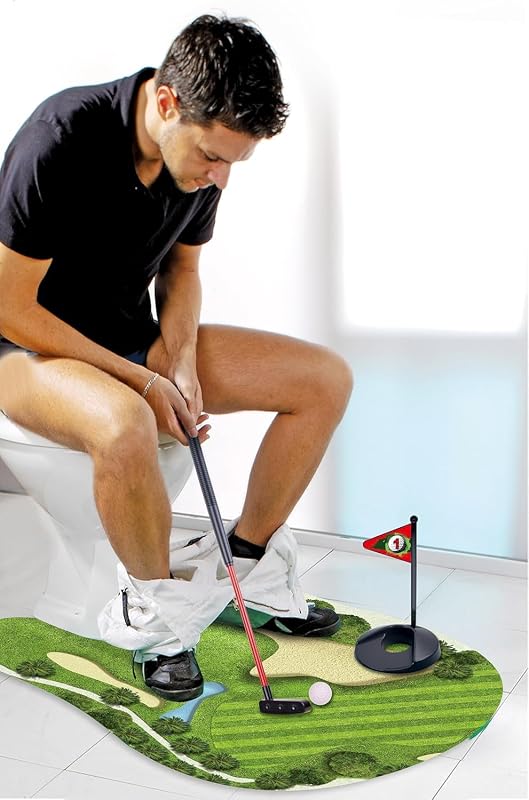 GOODLYSPORTS Toilet Golf Gag Gift