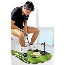 GOODLYSPORTS Toilet Golf Game-Practice Mini Golf in Any Bathroom - Great Toilet Time - Dad Gifts, Funny Gift for Dad, White Elephant Gifts for Adults, Gag Gifts for Men, Husband, Boyfriend, Him