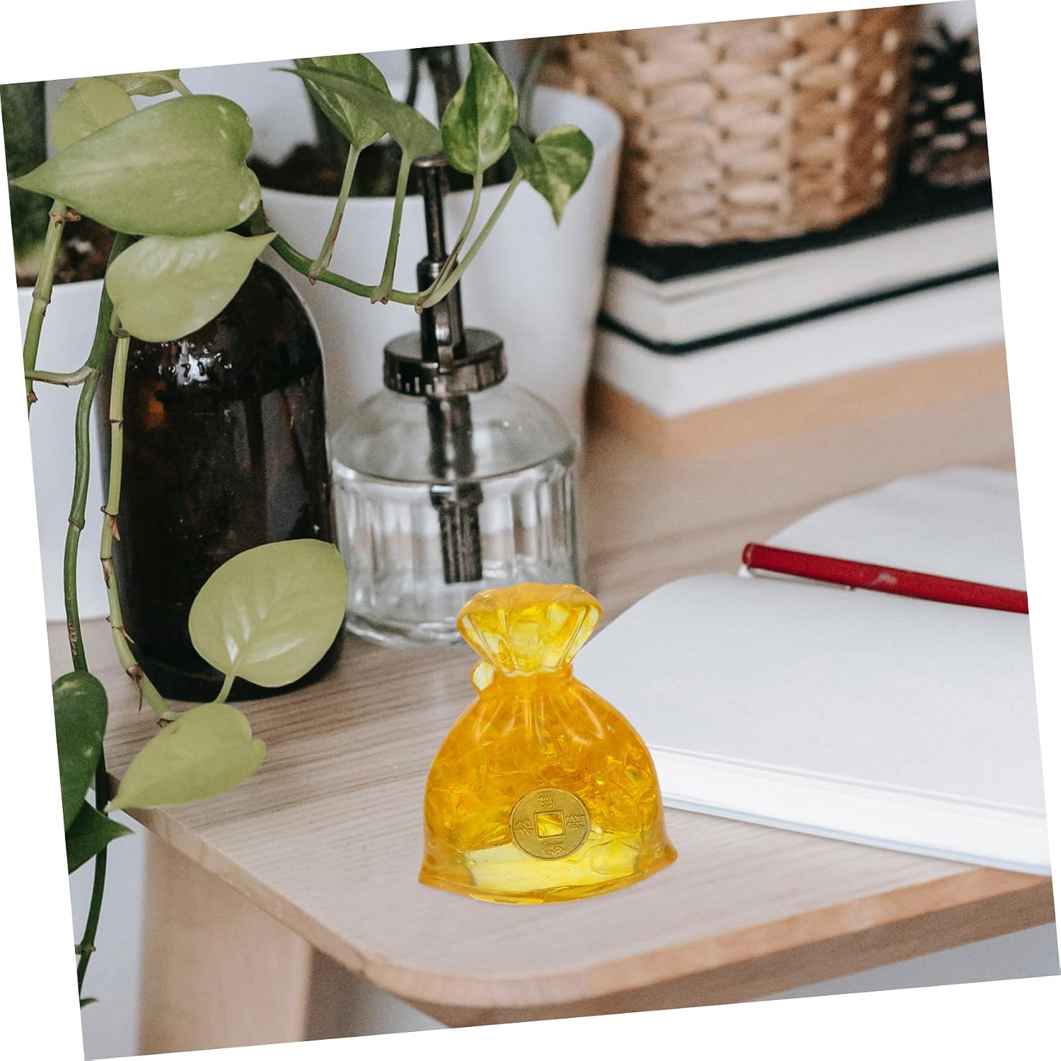 Handmade Money Bag Ornament Desktop Decor for Home Small Pouch Shape Adornment Decor for Boys and Girls