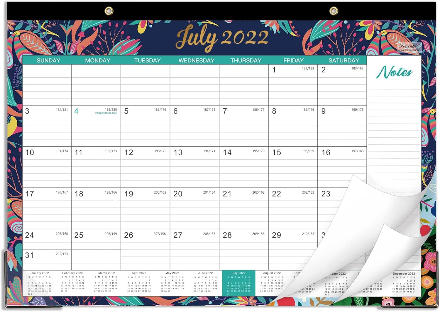 October 2023 Desktop Calendar Amazon.com : 2022-2023 Desk Calendar - Monthly Desk & Wall Calendar 2022- 2023, July 2022 - December 2023, 12'' X 17'', Desktop Calendar With Julian  Date & Marked Holidays, Perfect For Home And Office : Office Products