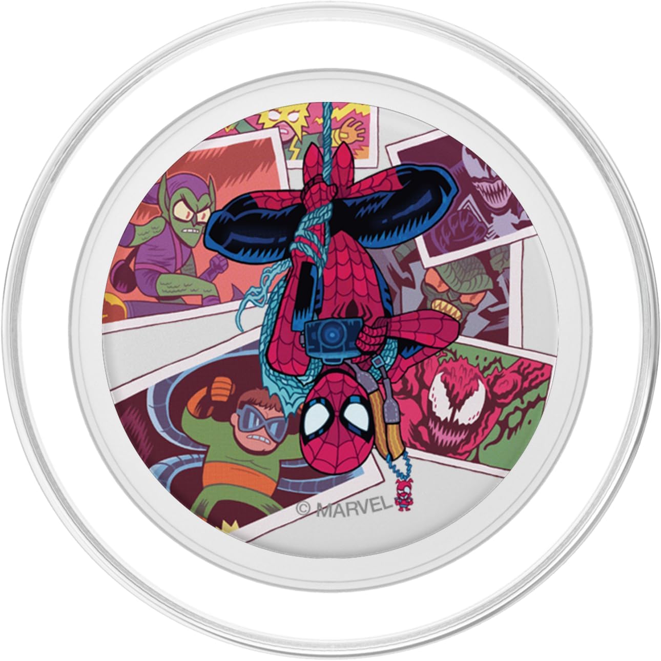 Marvel Spider-Man and Super Villain Polaroids PopSockets PopGrip for MagSafe