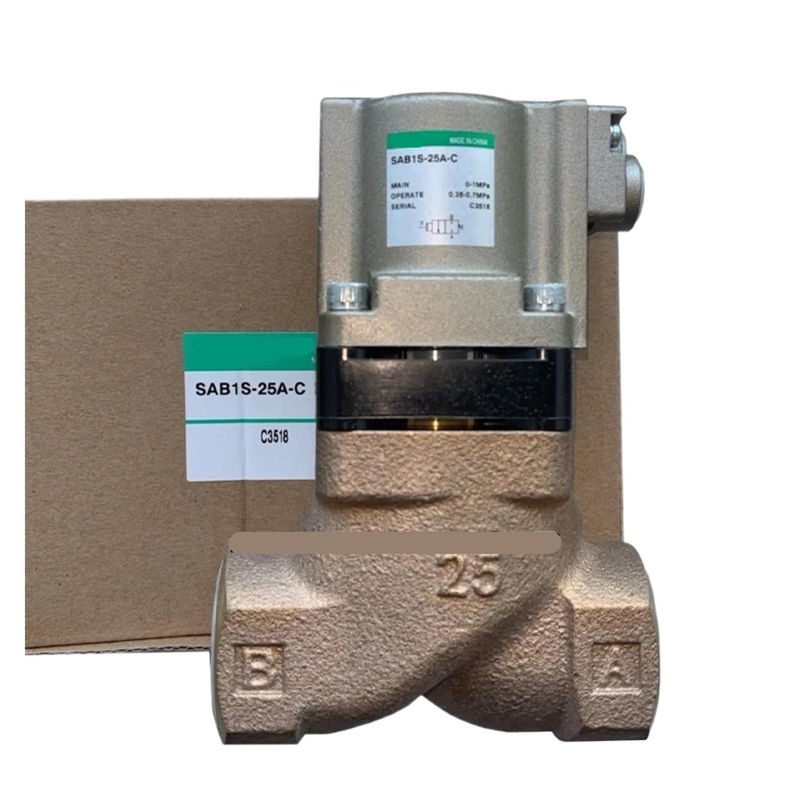 Électrovanne SAB3S-20A-C pour stopper les fuites et réguler la pression