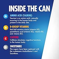 Vista 22 de Red Bull Bebida energética, sin azúcar, 8.4 onzas líquidas (paquete de 4)