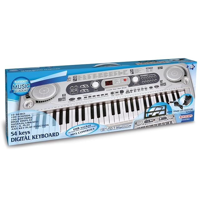 Foto 4 de 4 de Bontempi - HarmonyKeys - Teclado Digital de 54 Teclas con Conexión USB