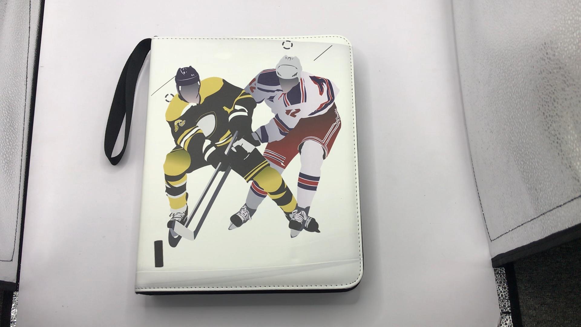 hockey card binder amazon Amazon.com: Hockey Card Binder, Trading Card Binder 9 Pocket with 50  Removable Sleeves Fits 900 Sport Cards, 3 Ring Card Holder Binder with  Zipper, Collector Storage Album : Toys & Games