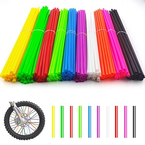 180 PCS Spoke Skins Spoke Covers, 10 Colors Bike Wheels