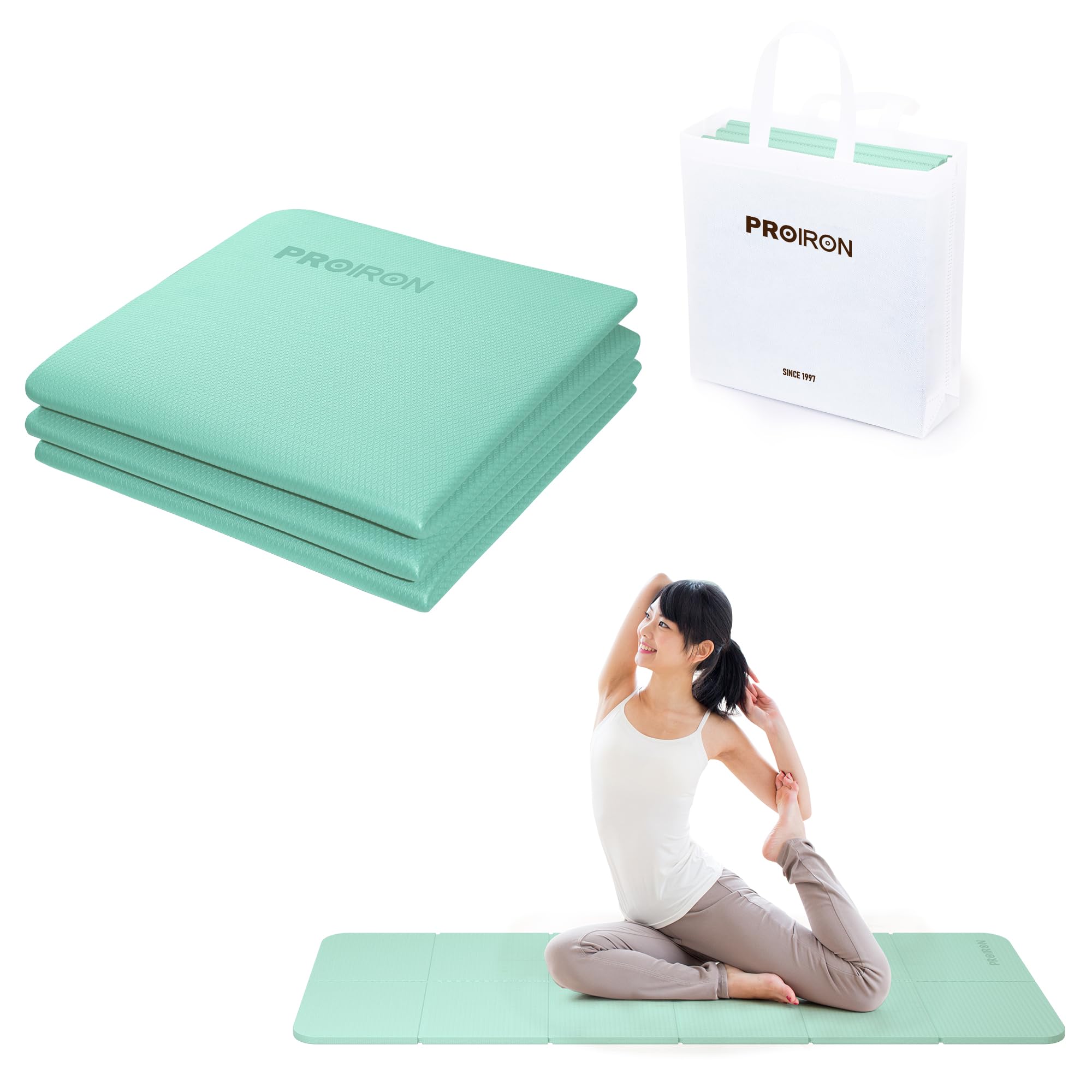Amazon | PROIRON ヨガマット 折りたたみ ストレッチマット 折畳み 6mm
