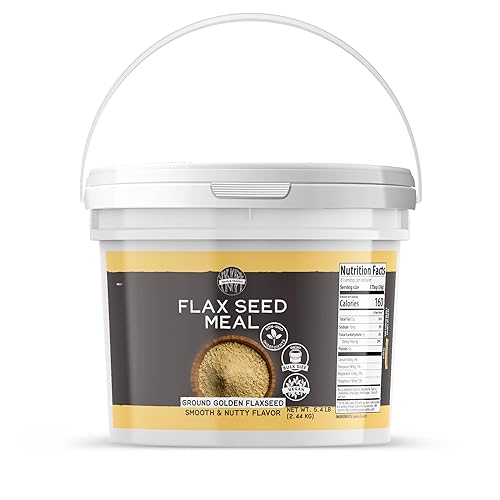 Birch & Meadow 1 galón de harina de semillas de lino, reemplazo de huevo, sabor a nuez