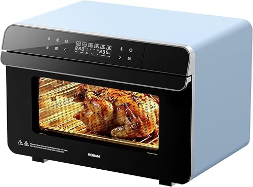 ROBAM Horno combinado con freidora de aire tostadora, horno de vapor de encimera 20 en 1 con convección de vapor para asar y hornear, cocción