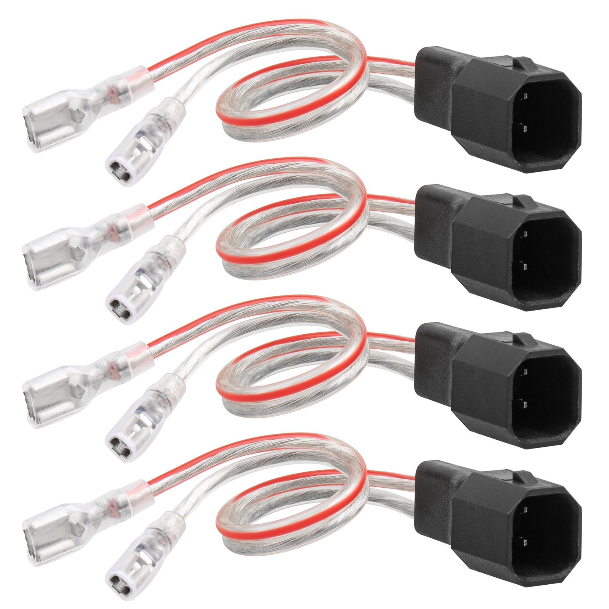 RED WOLF Car Door Speaker Wiring Harness Fit for Ford F150 2011-2014, Mercury Grand Marquis 1998-2009, Mazda 6 2003-2011 Install Aftermarket Audio Speaker Wire Cable Plug