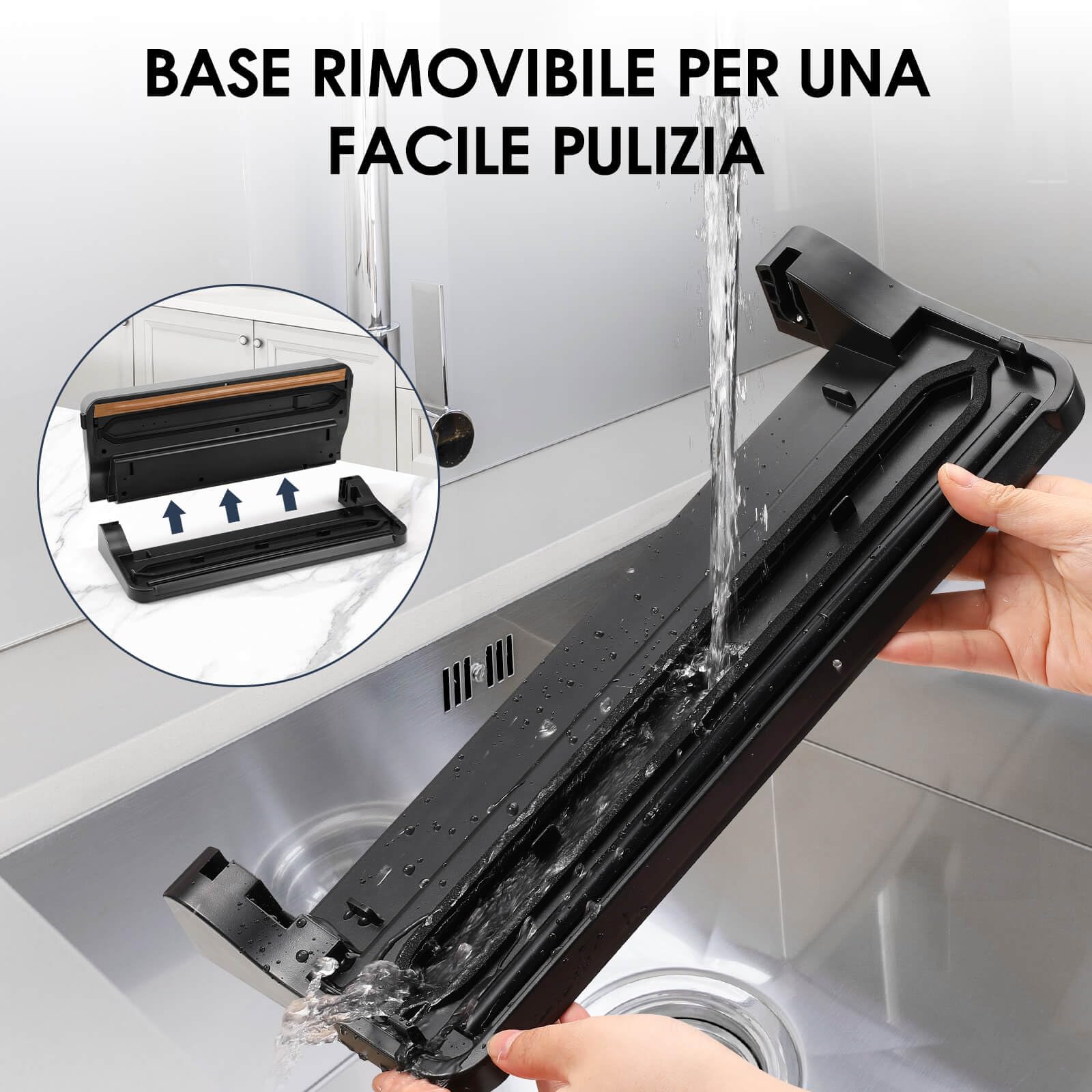 YASHE Macchina Sottovuoto Alimenti con Modalità Secco e Umido, Macchina Sottovuoto Multifunzione 5 in 1 Sigillatrice per Cottura Sous Vide e Conservare Carne, Pesce, Frutta e Verdura