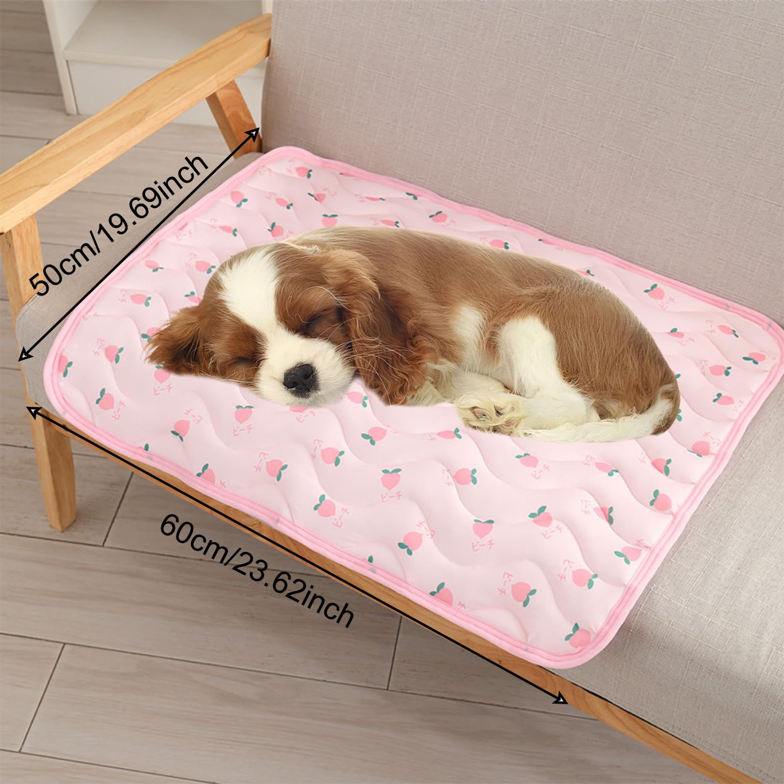 Tappetino Refrigerante per Cani 60x50cm Motivo Ciliegia per Gatti