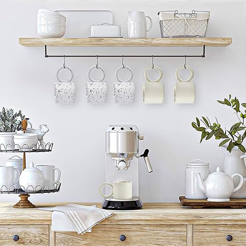 Miniatura 8 de CREATIVELAND Taza de café, tazas de café de cerámica con asa para café con leche, espresso, capuchino, chocolate caliente, juego de tazas de leche,