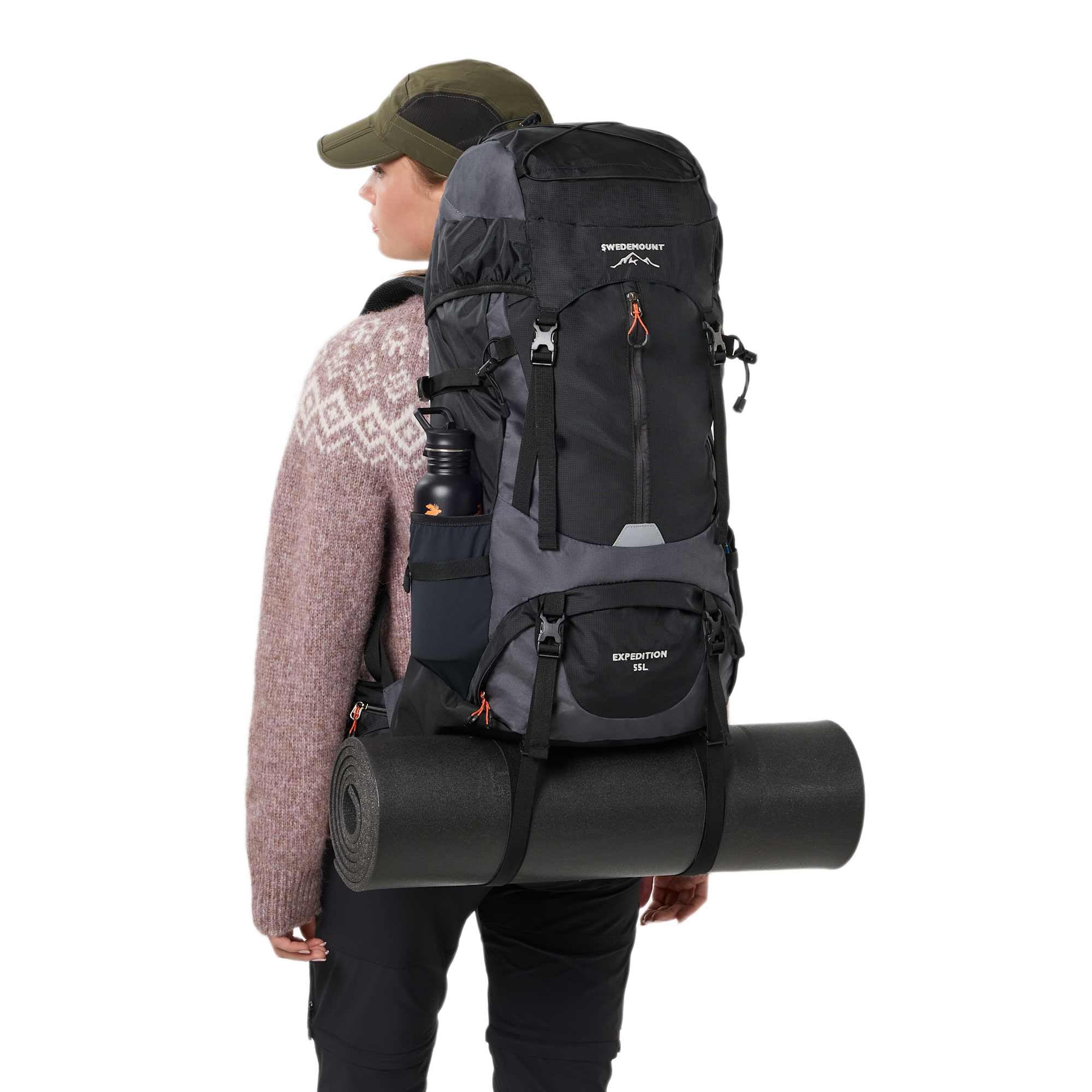 Swedemount Expedition Plecak Turystyczny 55L – Duża Pojemność, Wygodny System Nośny dla Unisex